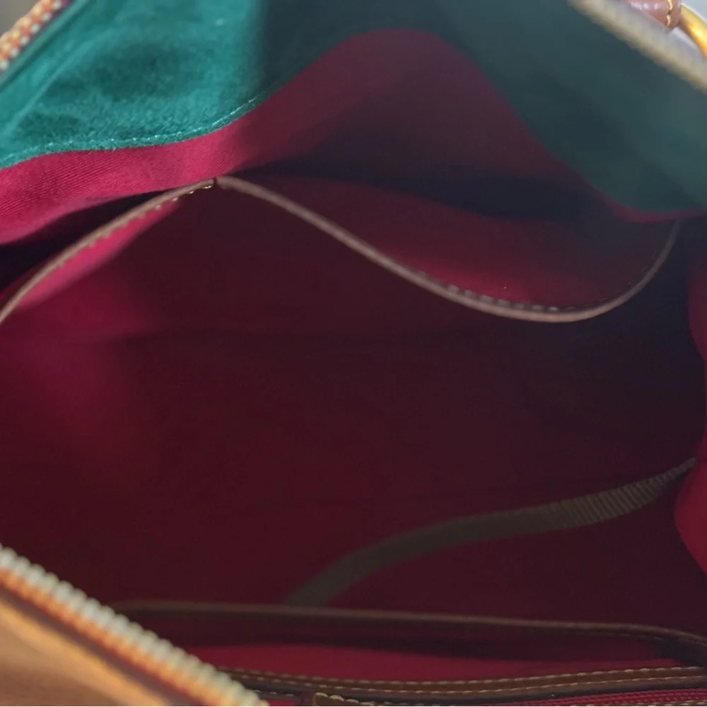 Dooney & Bourke Tan Leather Satchel - Picture 12 of 16